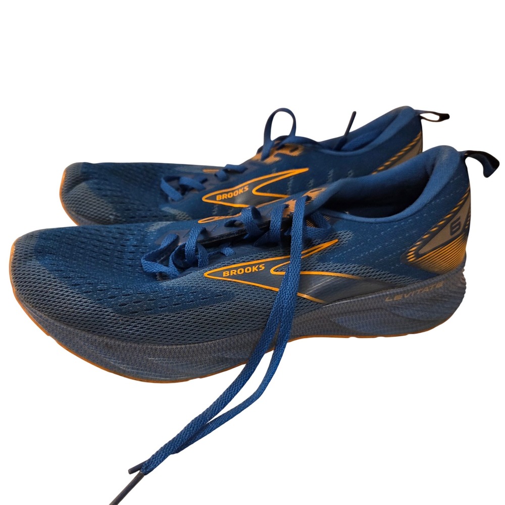 Brooks Levitate 6‎ Mens Running Shoes Blue Orange 1103951D405 Size 9.5